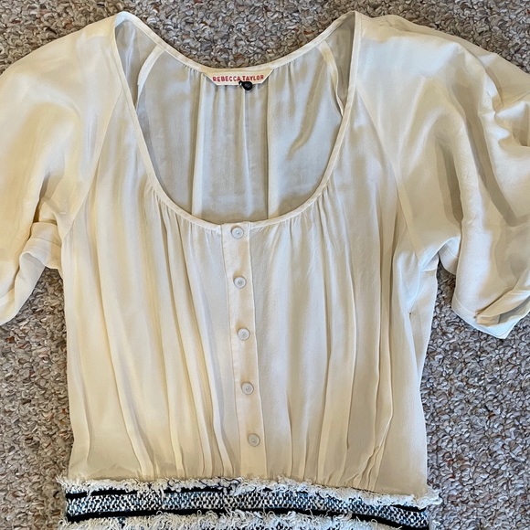 Rebecca Taylor Chiffon and Tweed Dress NWOT - Picture 4 of 6